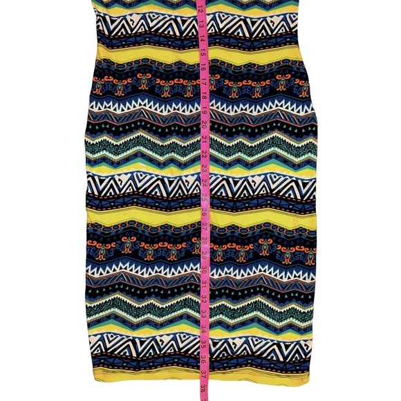 Love J Women's Body Con Dress Size M Aztec Pattern Stretch Tank Multicolor - Picture 4 of 6